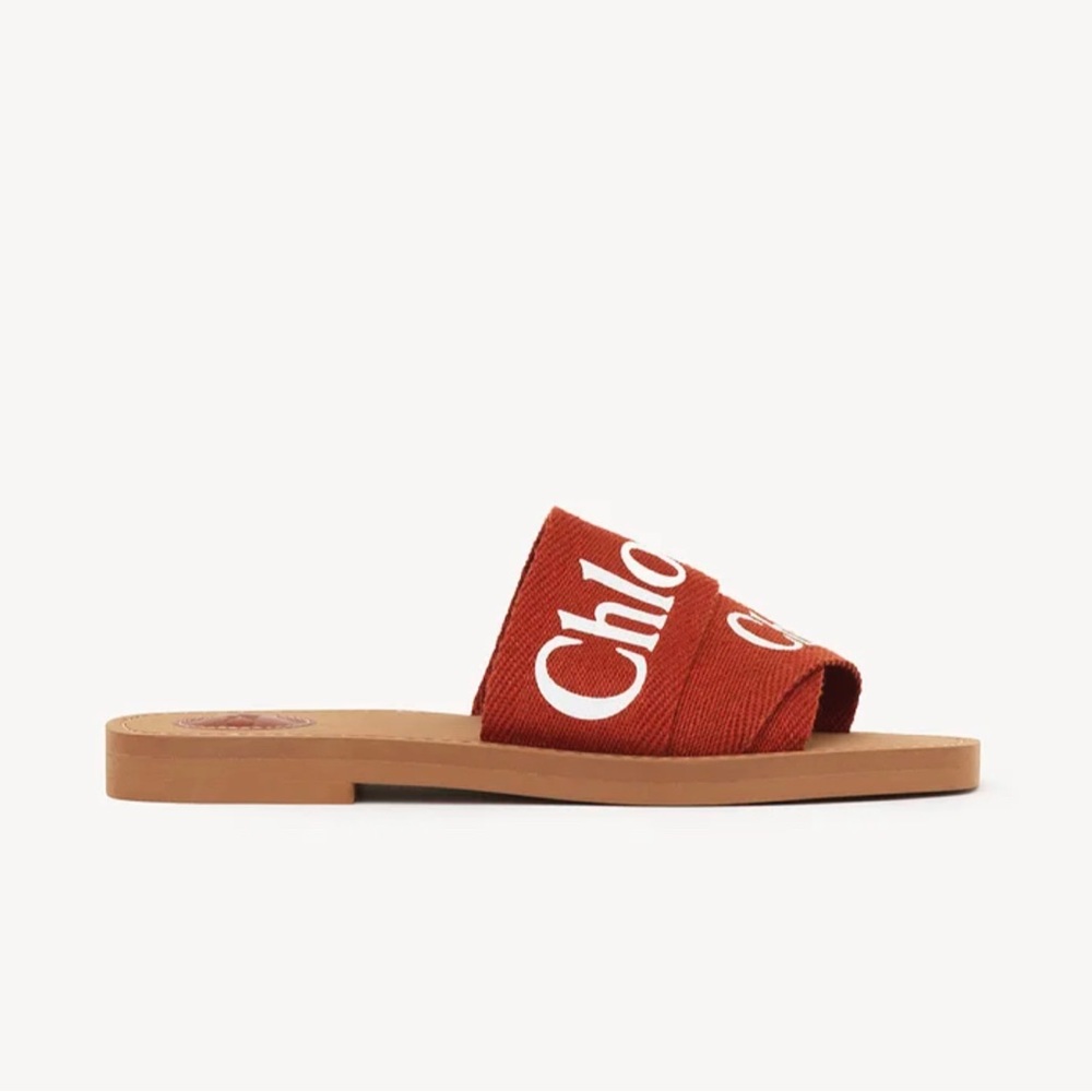 Chloe brand new woody flat mule REAL AUTHENTIC